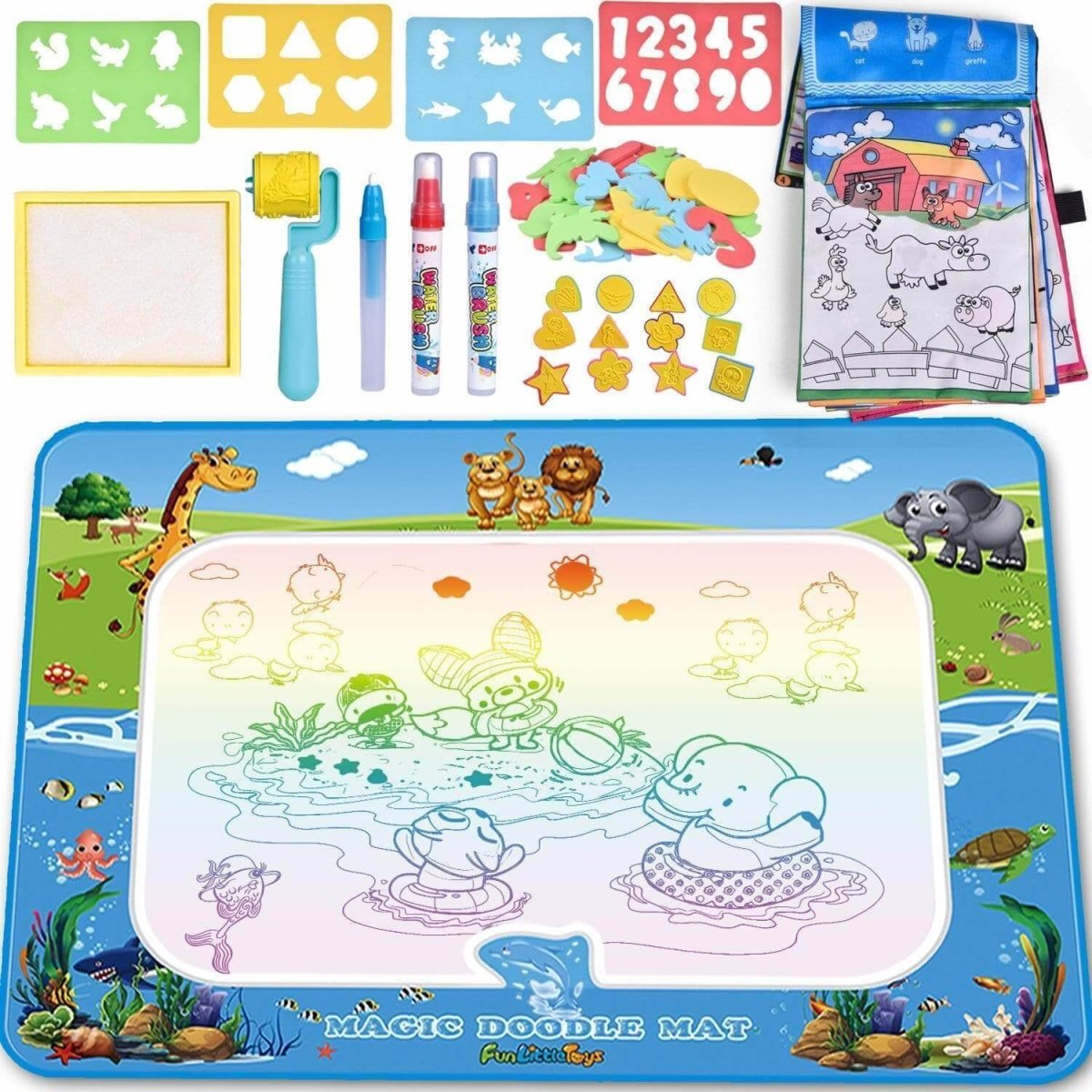 Water Doodle Drawing Mat + Water Pen Endless fun, Toys \ Creative toys