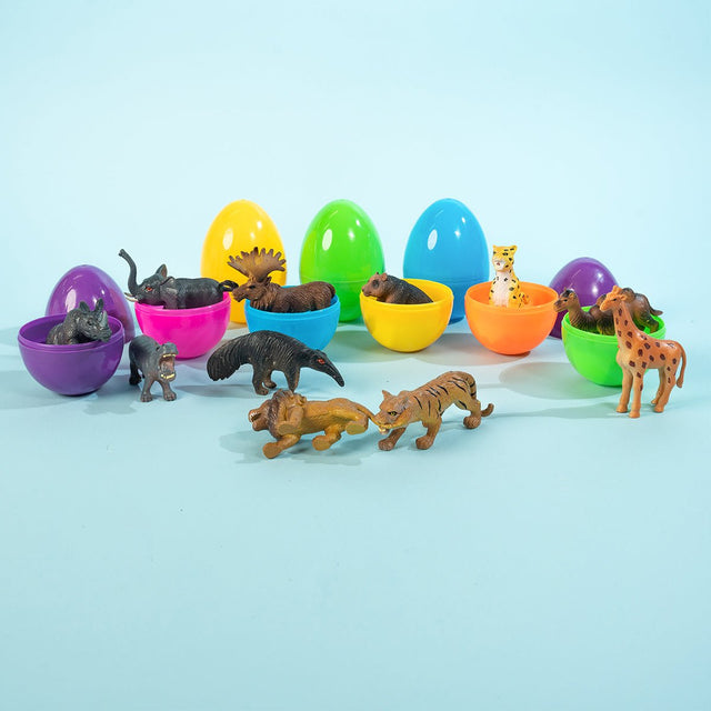 Easter Eggs with Wild Animal Figures-Wholesale - PopFun