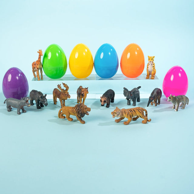 Easter Eggs with Wild Animal Figures-Wholesale - PopFun