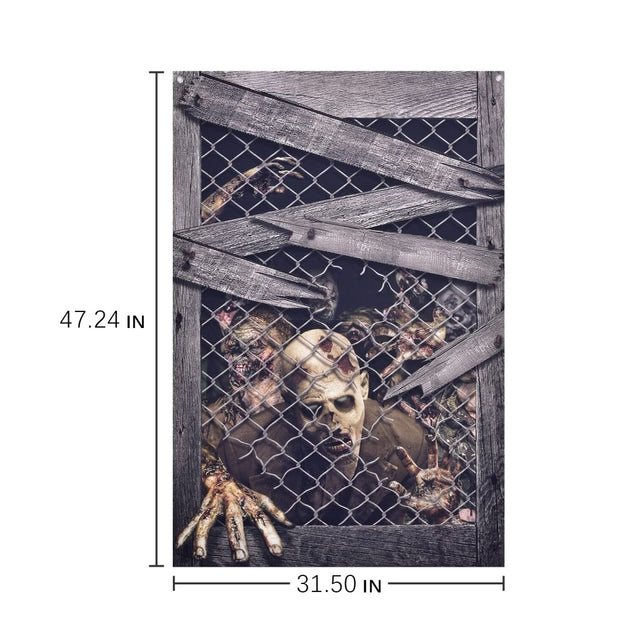 Indoor Halloween Decor Zombie Curtain - PopFun