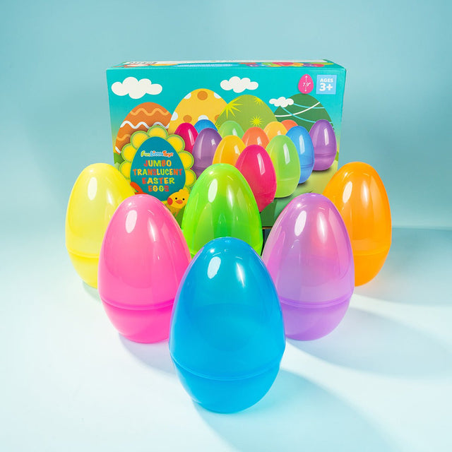 Jumbo Easter Eggs Bulk 12 Pcs - Wholesale - PopFun