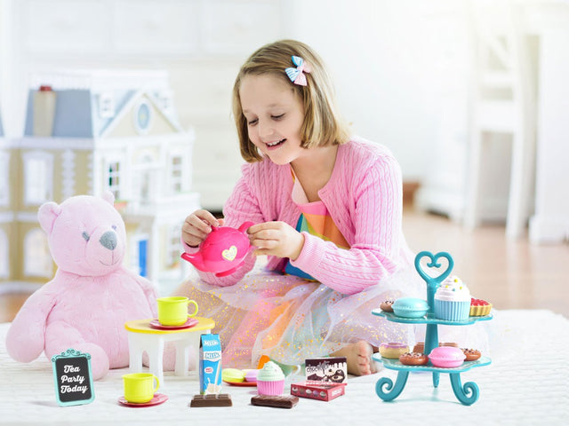 Pretend Play Princess Tea Party Toy - PopFun