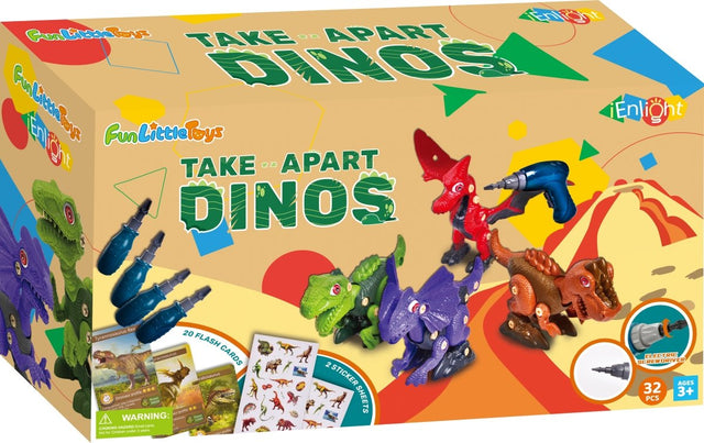 Take Apart Dinosaur Set 4 pcs - Wholesale - PopFun