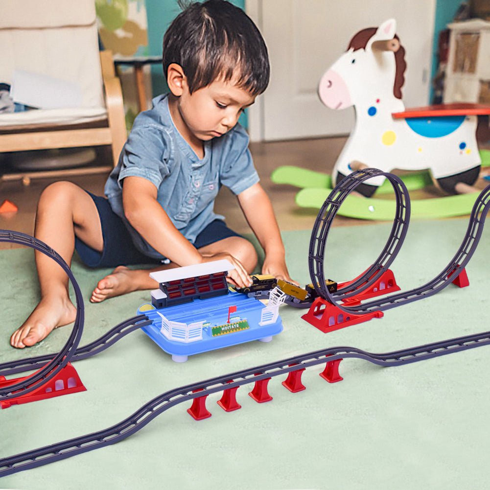 Toy Train Station with Track