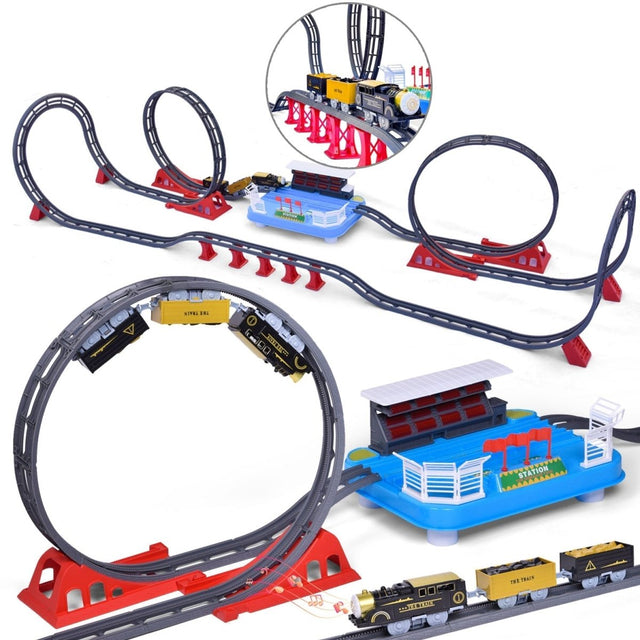 Toy Train Station with Track-Wholesale - PopFun