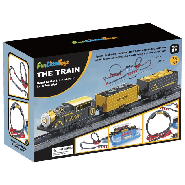 Toy Train Station with Track-Wholesale - PopFun