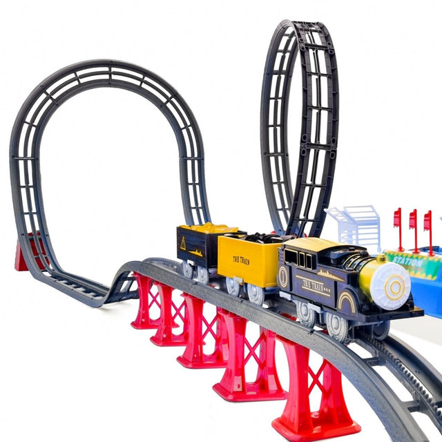 Toy Train Station with Track-Wholesale - PopFun